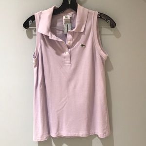 Lacoste Purple Golf Tank